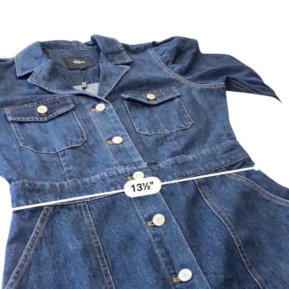 Rails Lisette button down long sleeve denim shirtdress NEW Size Small - Picture 11 of 15